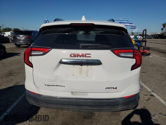 2024 GMC Terrain AT4 with VIN 3GKALYEG8RL171132, listed as a Copart auction lot 50176485 with 25,163 mi miles and Salvage Title. Bid and sale history available at DreamBid. Image 6.
