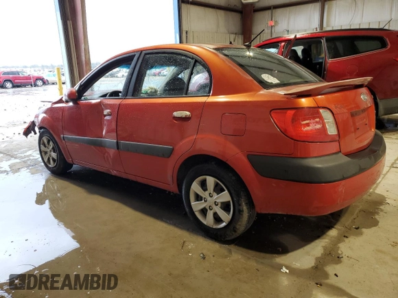 2008 Kia Rio LX with VIN KNADE123186318490, listed as a Copart auction lot 51544285 with Not Provided miles and Salvage Title. Bid and sale history available at DreamBid. Image 2.