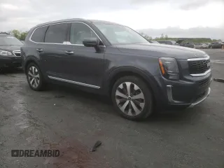 2022 Kia Telluride S with VIN 5XYP6DHC6NG240156, listed as a Copart auction lot 51934575 with 45,940 mi miles and Salvage Title. Bid and sale history available at DreamBid. Image 4.
