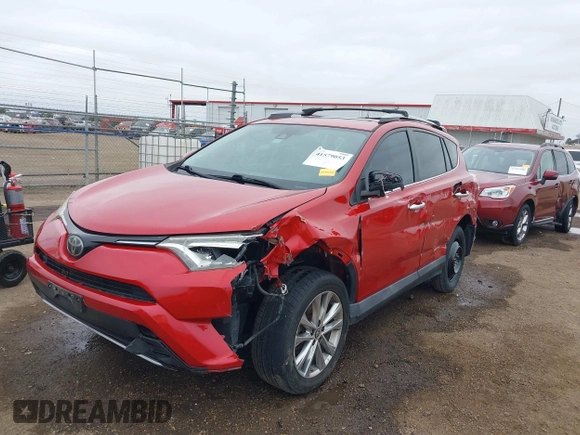 2017 Toyota RAV4 Limited with VIN 2T3YFREVXHW395998, listed as a IAAI auction lot 41579053 with 99,858 mi miles. Bid and sale history available at carsss.com. Image 6.