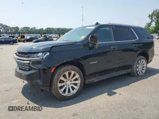 2023 Chevrolet Tahoe Premier z VIN 1GNSKSKD8PR295909, wystawiony jako Copart lot #62391335 z przebiegiem 47 980 mil mil oraz Szkoda całkowita • Salvage title. Historia ofert i sprzedaży dostępna na DreamBid. Obrazek 1.