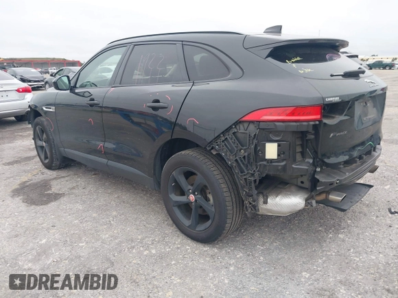 2018 Jaguar F-Pace 25t Premium with VIN SADCJ2FX2JA270891, listed as a IAAI auction lot 41381282 with 75,779 mi miles and . Bid and sale history available at DreamBid. Image 3.