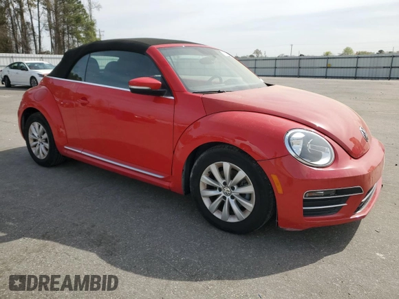 2018 Volkswagen Beetle S with VIN 3VW5DAAT7JM516764, listed as a Copart auction lot 49883765 with 50,913 mi miles and Salvage Title. Bid and sale history available at DreamBid. Image 4.