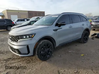 2023 Kia Sorento X-Line SX Prestige with VIN 5XYRKDLF1PG229431, listed as a Copart auction lot 85268994 with 36,577 mi miles and Salvage Title. Bid and sale history available at carsss.com. Image 1.