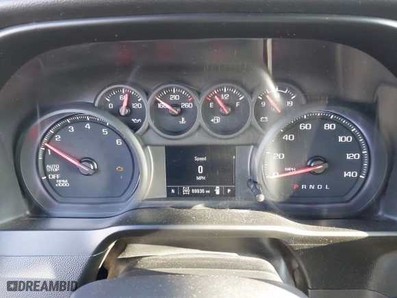 2021 Chevrolet Silverado 1500 Custom with VIN 3GCPYBEK9MG341735, listed as a IAAI auction lot 41037949 with 69,936 mi miles. Bid and sale history available at carsss.com. Image 7.