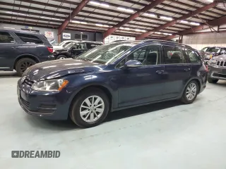 2017 Volkswagen Golf SportWagen S with VIN 3VWA17AU8HM515233, listed as a Copart auction lot 75613254 with 182,217 mi miles and Clean Title. Bid and sale history available at carsss.com. Image 1.