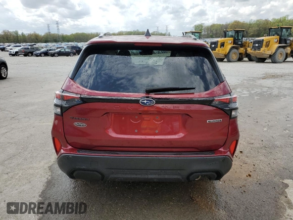 2025 Subaru Forester Touring с VIN JF2SLDTC0SH424412, выставлен на аукционе Copart как лот 51385225 с пробегом 8 405 миль миль и Списание • Salvage title. История ставок и продаж доступна на DreamBid. Изображение 6.