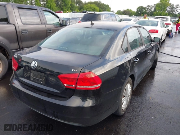 2014 Volkswagen Passat Wolfsburg Edition with VIN 1VWAS7A37EC097863, listed as a IAAI auction lot 42251601 with 106,454 mi miles and . Bid and sale history available at DreamBid. Image 4.