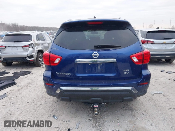 2018 Nissan Pathfinder SV z VIN 5N1DR2MM1JC636244, wystawiony jako IAAI lot #41081084 z przebiegiem 114 711 mil mil oraz . Historia ofert i sprzedaży dostępna na DreamBid. Obrazek 17.