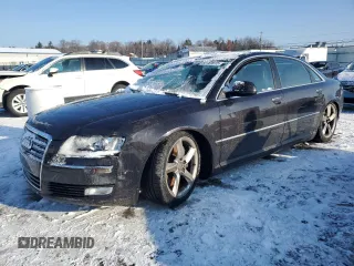 2010 Audi A8 z VIN WAURVAFA7AN007320, wystawiony jako Copart lot #88761015 z przebiegiem Nie podano mil oraz Szkoda całkowita • Salvage title. Historia ofert i sprzedaży dostępna na DreamBid. Obrazek 1.