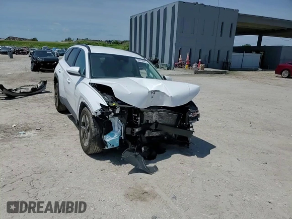 2025 Hyundai Tucson SEL z VIN 5NMJB3DEXSH452952, wystawiony jako Copart lot #55910365 z przebiegiem 10 058 mil mil oraz Nie do naprawy • Non repairable. Historia ofert i sprzedaży dostępna na DreamBid. Obrazek 14.