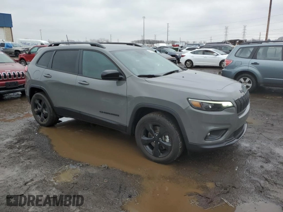 2023 Jeep Cherokee Altitude Lux with VIN 1C4PJMMB3PD104838, listed as a Copart auction lot 46639775 with 9,439 mi miles and Salvage Title. Bid and sale history available at carsss.com. Image 4.