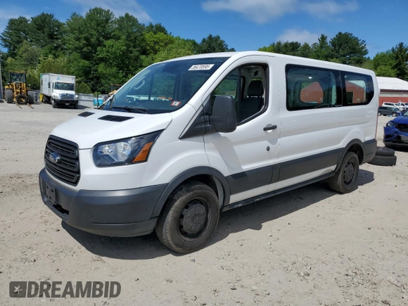 2019 Ford Transit with VIN 1FTYE1YM6KKB46220, listed as a Copart auction lot 56470595 with 38,069 mi miles and Salvage title. Bid and sale history available at DreamBid. Image 1.
