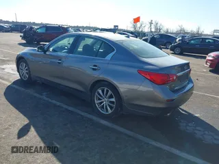 2014 Infiniti Q50 Premium with VIN JN1BV7AR6EM684135, listed as a IAAI auction lot 41407774 with 89,352 mi miles. Bid and sale history available at carsss.com. Image 3.