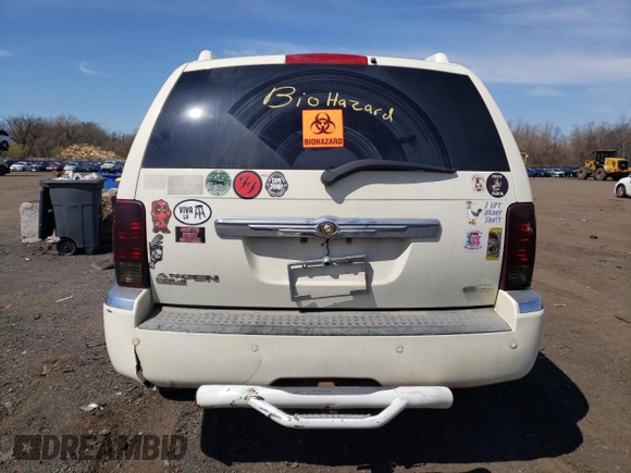 2008 Chrysler Aspen Limited z VIN 1A8HW58NX8F142131, wystawiony jako Copart lot #52396535 z przebiegiem Nie podano mil oraz Szkoda całkowita • Salvage title. Historia ofert i sprzedaży dostępna na DreamBid. Obrazek 6.