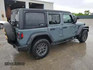 2024 Jeep Wrangler Sport с VIN 1C4PJXKN9RW214962, выставлен на аукционе Copart как лот 55745245 с пробегом 25 491 миль миль и Списание • Salvage title. История ставок и продаж доступна на DreamBid. Изображение 2.