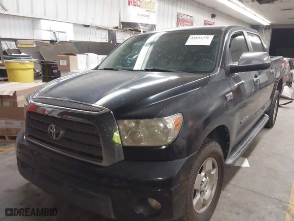 2007 Toyota Tundra LTD with VIN 5TBDV58147S490830, listed as a IAAI auction lot 41823276 with 294,520 mi miles. Bid and sale history available at carsss.com. Image 2.