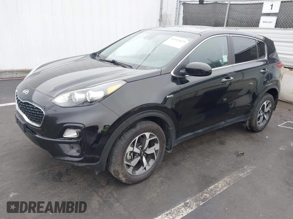 2022 Kia Sportage LX with VIN KNDPMCACXN7980493, listed as a IAAI auction lot 41925425 with 50,785 mi miles. Bid and sale history available at carsss.com. Image 2.