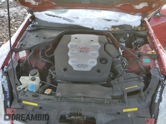 2005 Infiniti G35 Coupe with VIN JNKCV54E35M409366, listed as a Copart auction lot 84870134 with 100,828 mi miles and Salvage Title. Bid and sale history available at carsss.com. Image 11.
