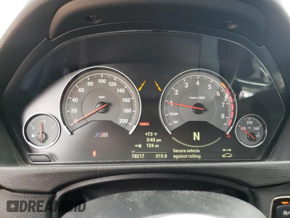 2015 BMW M4 with VIN WBS3R9C54FK333564, listed as a Copart auction lot 68695203 with 78,217 mi miles. Bid and sale history available at carsss.com. Image 9.