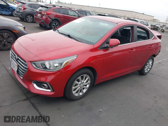 2022 Hyundai Accent SE with VIN 3KPC24A68NE175452, listed as a IAAI auction lot 42131182 with 44,541 mi miles and . Bid and sale history available at carsss.com. Image 20.