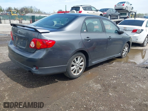 2010 Toyota Corolla with VIN 2T1BU4EE8AC459793, listed as a IAAI auction lot 41967607 with 202,762 mi miles. Bid and sale history available at carsss.com. Image 4.