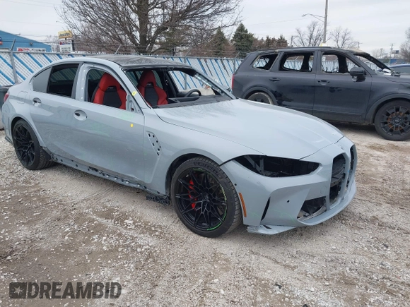 2024 BMW M3 Competition xDrive z VIN WBS43AY08RFS19830, wystawiony jako IAAI lot #41506228 z przebiegiem 10 330 mil mil oraz . Historia ofert i sprzedaży dostępna na DreamBid. Obrazek 1.