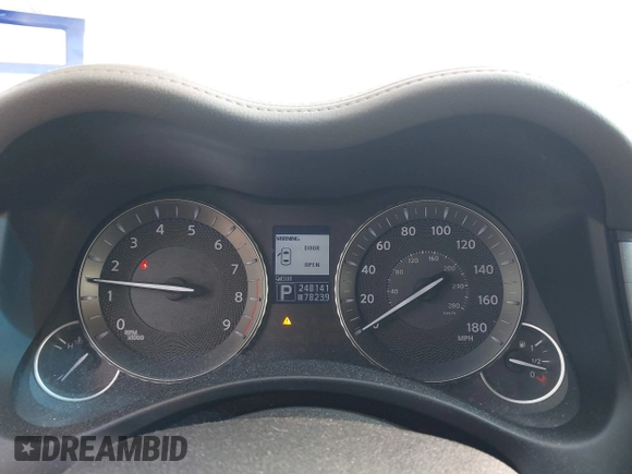 2012 Infiniti M37 with VIN JN1BY1AR2CM391253, listed as a IAAI auction lot 41916069 with 248,141 mi miles. Bid and sale history available at carsss.com. Image 7.