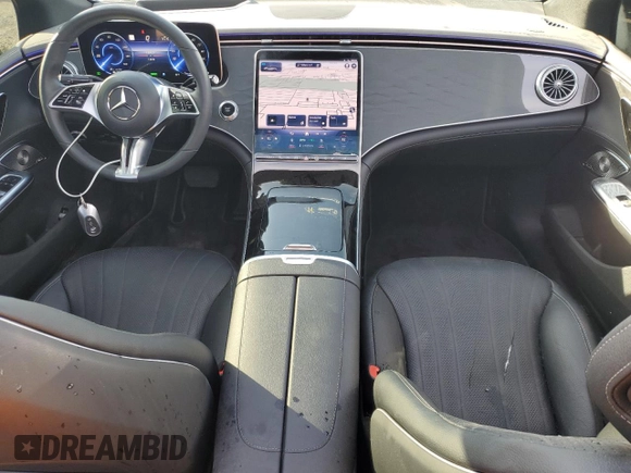 2023 Mercedes-Benz EQE with VIN W1KEG2BB6PF017233, listed as a Copart auction lot 49458415 with 11,636 mi miles and Salvage Title. Bid and sale history available at carsss.com. Image 8.