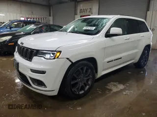 2021 Jeep Grand Cherokee Overland with VIN 1C4RJFCGXMC527435, listed as a Copart auction lot 49642405 with 84,485 mi miles and Salvage Title. Bid and sale history available at carsss.com. Image 1.