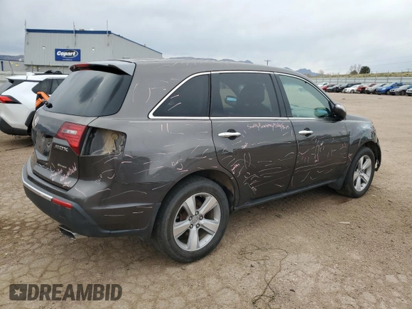 2011 Acura MDX with VIN 2HNYD2H26BH527655, listed as a Copart auction lot 50419065 with 227,659 mi miles and Salvage Title. Bid and sale history available at carsss.com. Image 3.