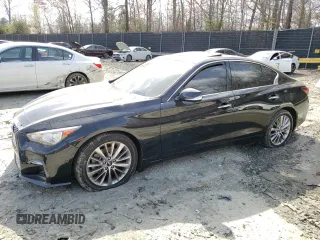 2021 Infiniti Q50 Sensory z VIN JN1EV7CR5MM756032, wystawiony jako Copart lot #51310555 z przebiegiem 11 948 mil mil oraz Szkoda całkowita • Salvage title. Historia ofert i sprzedaży dostępna na DreamBid. Obrazek 1.