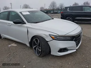 2022 Honda Accord Sedan Sport SE with VIN 1HGCV1F47NA098249, listed as a IAAI auction lot 41239513 with 93,504 mi miles. Bid and sale history available at carsss.com. Image 6.