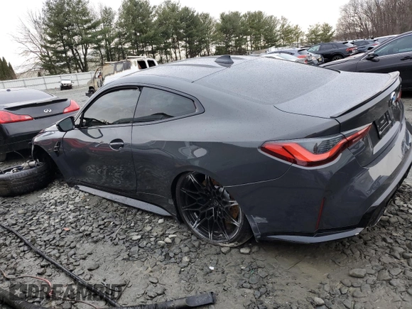 2021 BMW M4 Competition with VIN WBS33AZ0XMCH11542, listed as a Copart auction lot 40417664 with 0 mi miles and Salvage Title. Bid and sale history available at carsss.com. Image 2.