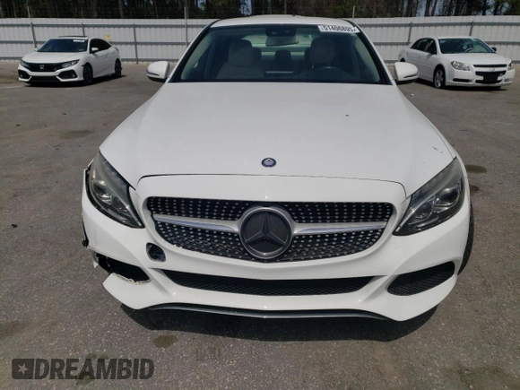 2016 Mercedes-Benz C 300 with VIN 55SWF4JB7GU123854, listed as a Copart auction lot 51406895 with 151,422 mi miles and Salvage Title. Bid and sale history available at carsss.com. Image 5.