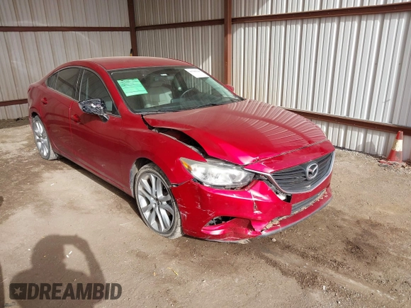 2016 Mazda Mazda6 i Touring with VIN JM1GJ1V58G1425881, listed as a IAAI auction lot 41786149 with 114,638 mi miles. Bid and sale history available at carsss.com. Image 1.