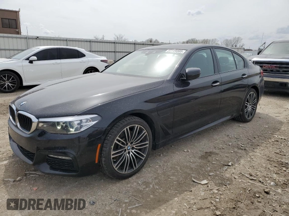2018 BMW 5 Series 530e xDrive with VIN WBAJB1C51JG623953, listed as a Copart auction lot 51149905 with 86,799 mi miles and Salvage title. Bid and sale history available at DreamBid. Image 1.