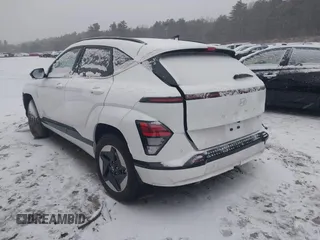 2025 Hyundai Kona Limited with VIN KM8HE3A60SU018112, listed as a IAAI auction lot 41165981 with 4,321 mi miles and . Bid and sale history available at DreamBid. Image 3.