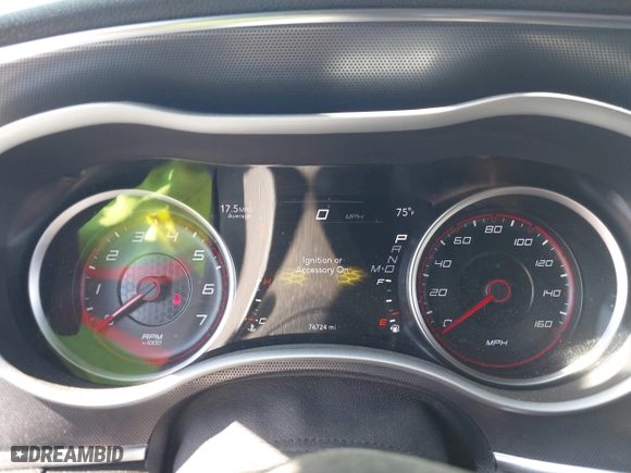 2018 Dodge Charger R/T with VIN 2C3CDXCT8JH150312, listed as a IAAI auction lot 41781940 with 76,724 mi miles. Bid and sale history available at carsss.com. Image 7.