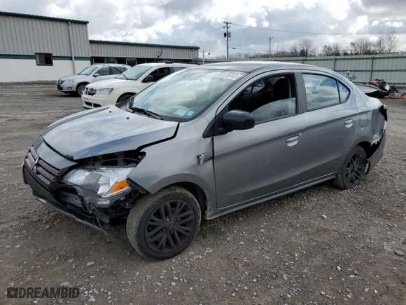 2022 Mitsubishi Mirage G4 ES with VIN ML32FUFJXNHF04844, listed as a Copart auction lot 50119745 with 34,620 mi miles and Salvage Title. Bid and sale history available at carsss.com. Image 1.