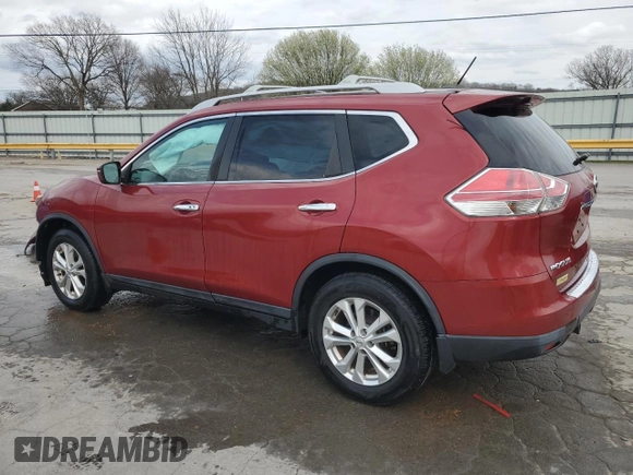 2016 Nissan Rogue SV with VIN 5N1AT2MTXGC918273, listed as a Copart auction lot 49716755 with 54,505 mi miles and Salvage Title. Bid and sale history available at carsss.com. Image 2.