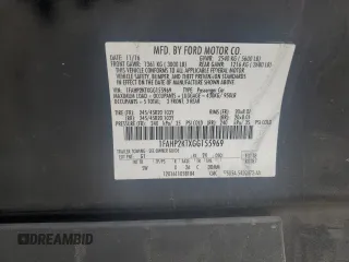2016 Ford Taurus SHO z VIN 1FAHP2KTXGG155969, wystawiony jako Copart lot #54431405 z przebiegiem 124 040 mil mil oraz Szkoda całkowita • Salvage title. Historia ofert i sprzedaży dostępna na DreamBid. Obrazek 12.