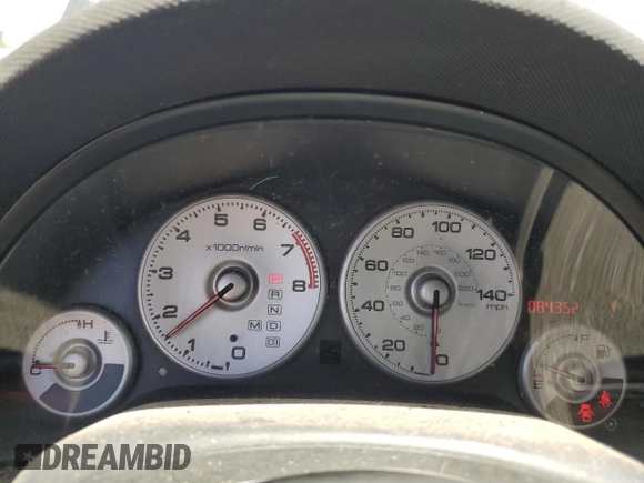 2002 Acura RSX Auto with VIN JH4DC54842C041110, listed as a Copart auction lot 57533595 with 84,352 mi miles and Clean title. Bid and sale history available at DreamBid. Image 9.