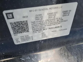 2019 Chevrolet Suburban Premier with VIN 1GNSKJKC7KR146871, listed as a Copart auction lot 43017234 with 96,965 mi miles and Salvage Title. Bid and sale history available at DreamBid. Image 13.