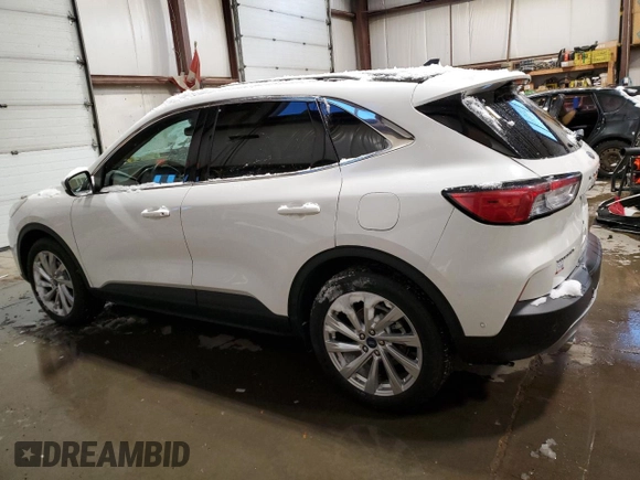 2021 Ford Escape Titanium Hybrid с VIN 1FMCU9DZ6MUA53908, выставлен на аукционе Copart как лот 85946674 с пробегом 31 476 миль миль и Списание • Salvage title. История ставок и продаж доступна на DreamBid. Изображение 2.