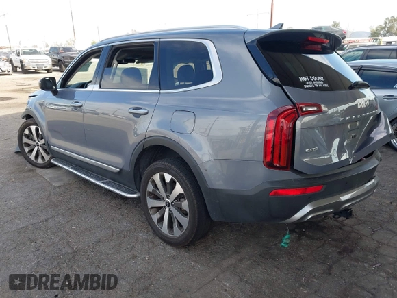 2022 Kia Telluride S with VIN 5XYP6DHC4NG205678, listed as a IAAI auction lot 42012713 with 56,783 mi miles and . Bid and sale history available at DreamBid. Image 3.