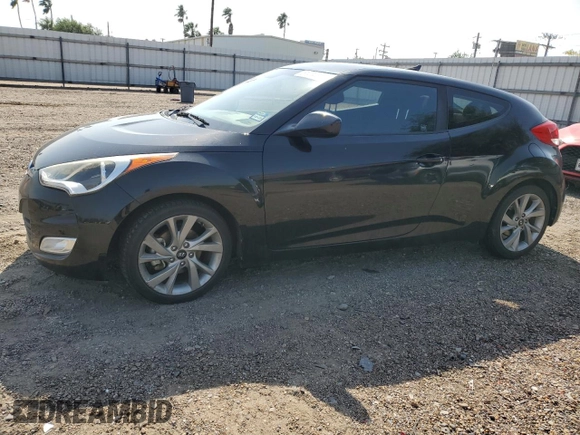 2017 Hyundai Veloster Value Edition with VIN KMHTC6AD8HU321437, listed as a Copart auction lot 51424715 with 59,018 mi miles and Salvage Title. Bid and sale history available at carsss.com. Image 1.