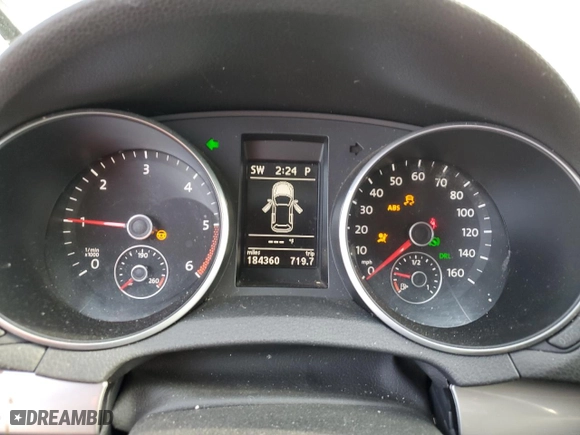 2011 Volkswagen Golf TDI with VIN WVWDM7AJ7BW072903, listed as a Copart auction lot 87343824 with 184,360 mi miles and Salvage Title. Bid and sale history available at carsss.com. Image 9.