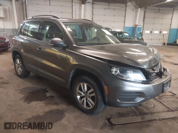 2017 Volkswagen Tiguan S with VIN WVGBV7AX4HK029270, listed as a IAAI auction lot 41984420 with 124,939 mi miles and . Bid and sale history available at DreamBid. Image 1.