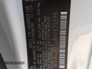 2009 BMW 1 Series 128i z VIN WBAUP73589VK75593, wystawiony jako Copart lot #54456155 z przebiegiem 127 576 mil mil oraz Szkoda całkowita • Salvage title. Historia ofert i sprzedaży dostępna na DreamBid. Obrazek 12.